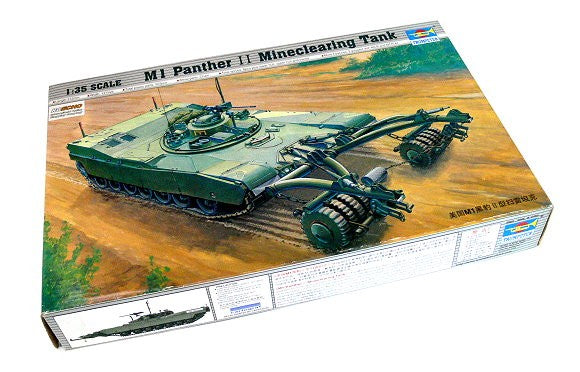 TRUMPETER 00346 Military Model 1/35 M1 Panther II Mineclearing Tank Hobby P0346 Main image