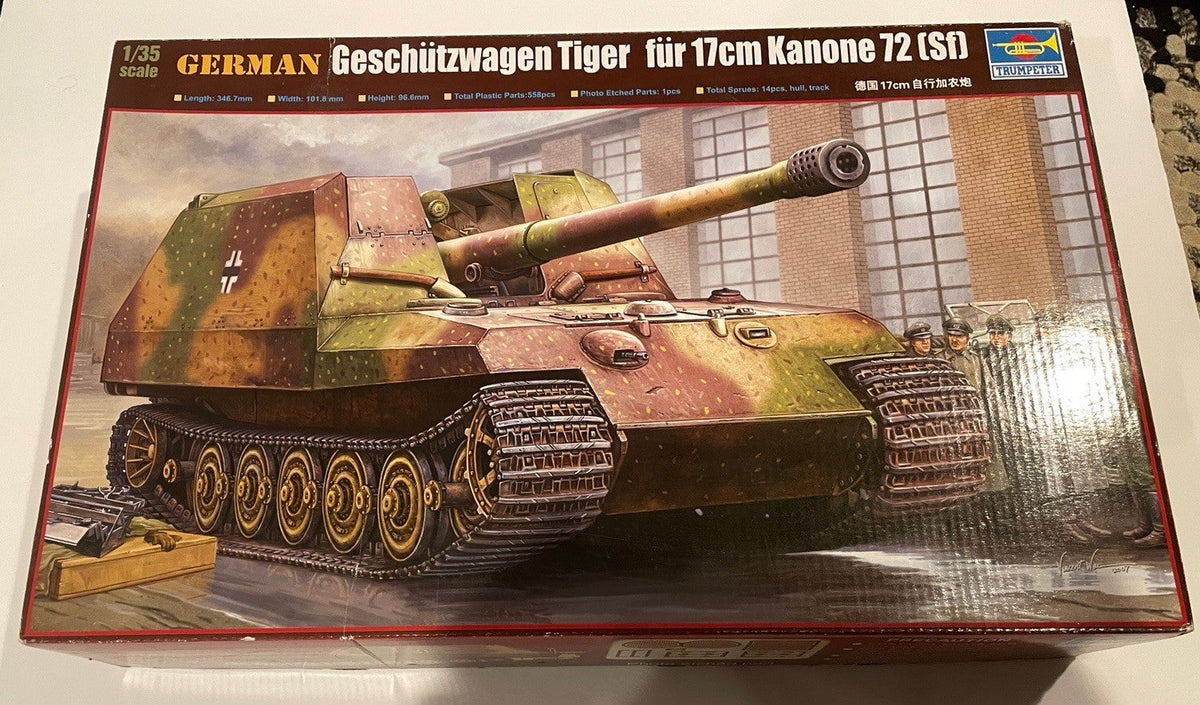 1/35 Trumpeter Gesechutzwagon Tiger #00378 — scale model kit