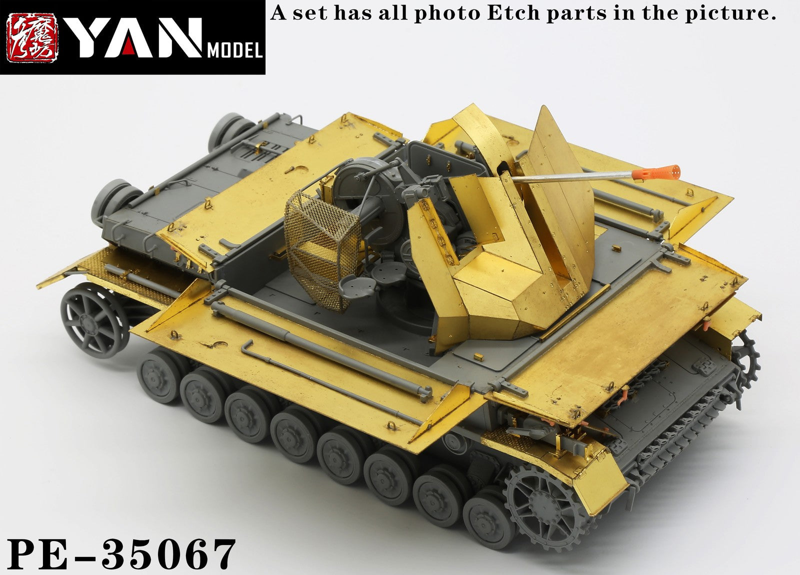 Yan Model PE35067 1/35 3.7cm Flak auf Fgst PZ.Kpfw.IV(for Border Model BT-007) Main image
