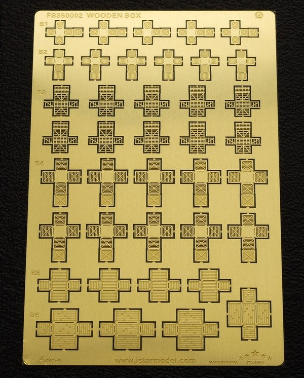 Fivestar Photo-Etched PE 1/350 Wooden Box FS350002 — detail view 4