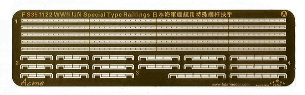 Five star FS351122 1/350 WWII IJN special type raillings