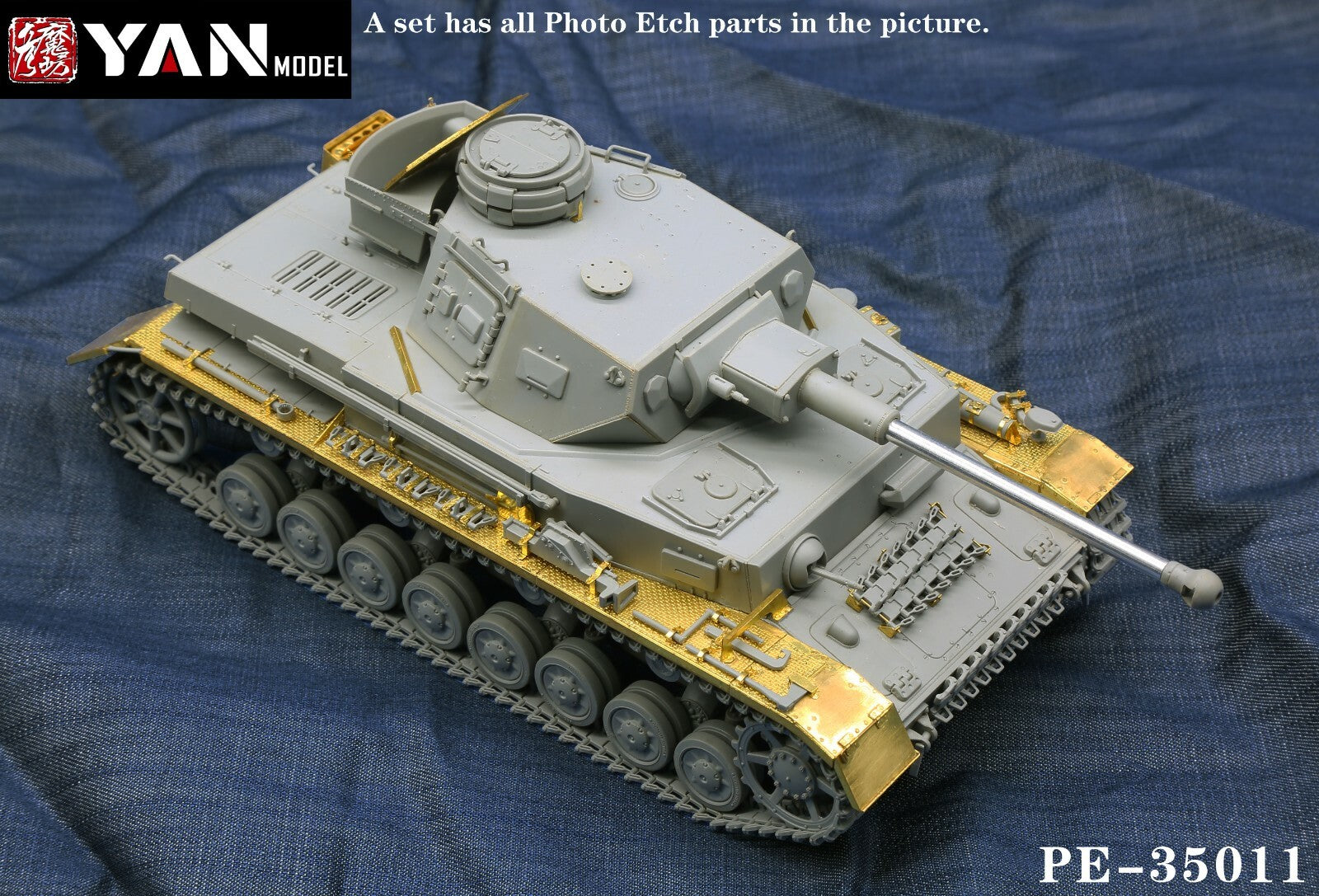 Yan Model PE-35011 1/35 Pz.Kpfw.IV Ausf.F2, G Detail Up Set for Border BT-004 Secondary image