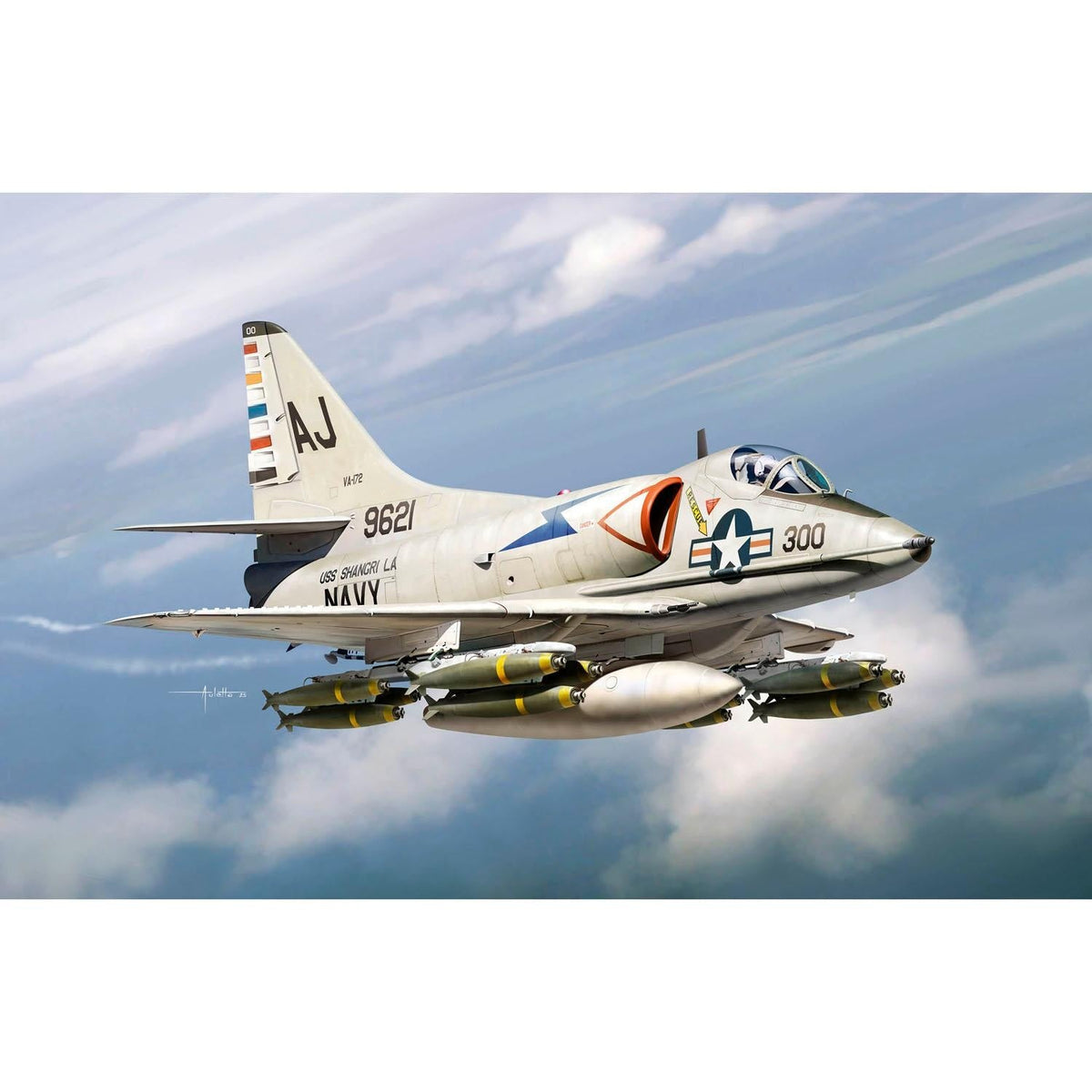 HobbyBoss 81789 1/48 Plastic Attack Plane A-4C Sky Hawk Aircraft Unassembled Kit Main image