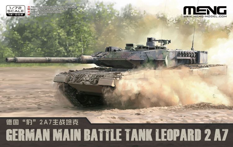 MENG 72-002 1/72 German Main Battle Tank Leopard 2 A7 Main image