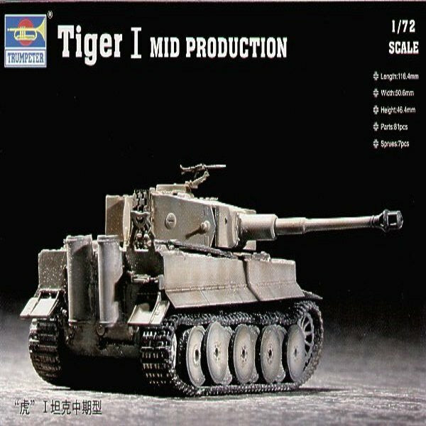 Trumpeter Models ( 07243 ) German Tiger Mid Production 1/72 Main image