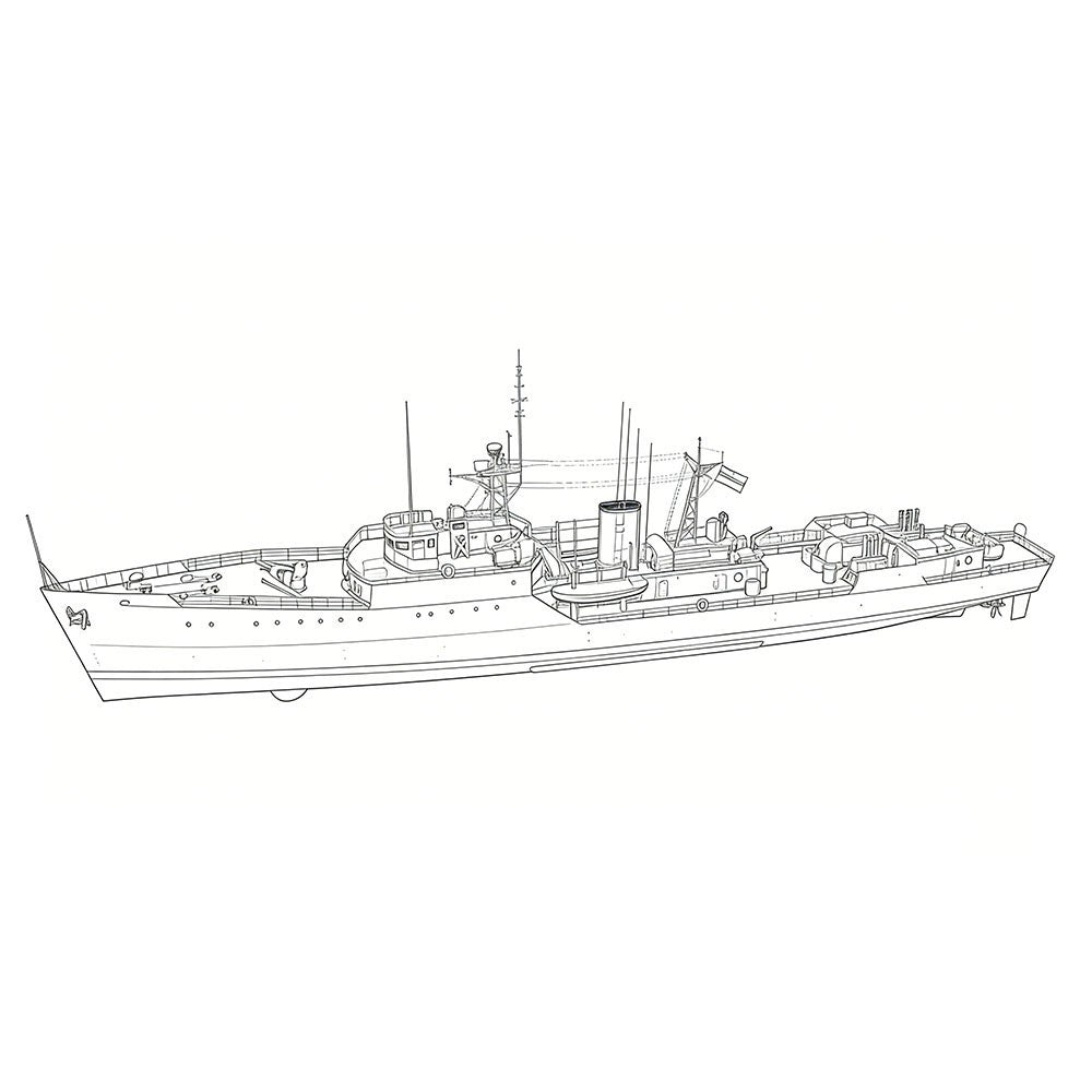 SSMODEL SSC144151S 1/144 Military Model INS Blackwood Class Frigate Full Hull