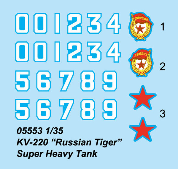 TRUMPETER 05553 1/35 KV-220 “Russian Tiger” Super Heavy Tank