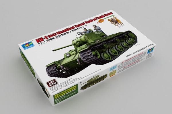 Trumpeter 09597 1:35 scale KV-1 1942 Simplified Turret Tank w/Tank Crew kit