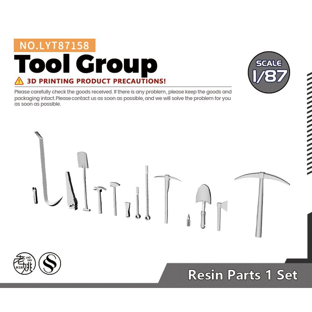 SSMODEL LYT87158 1/87 HO Scene Model Tool Group Main image