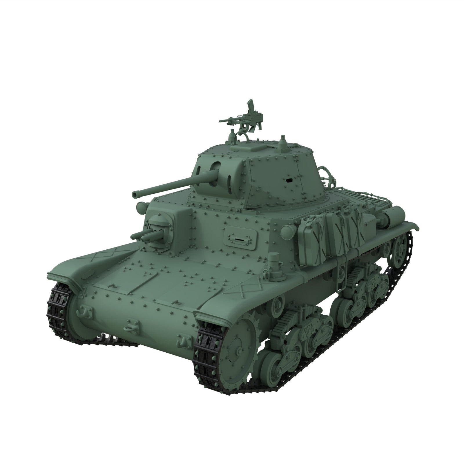 SSMODEL 16684 1/16 Military Model Kit Italy Fiat-Ansaldo M15/42 Medium Tank Main image
