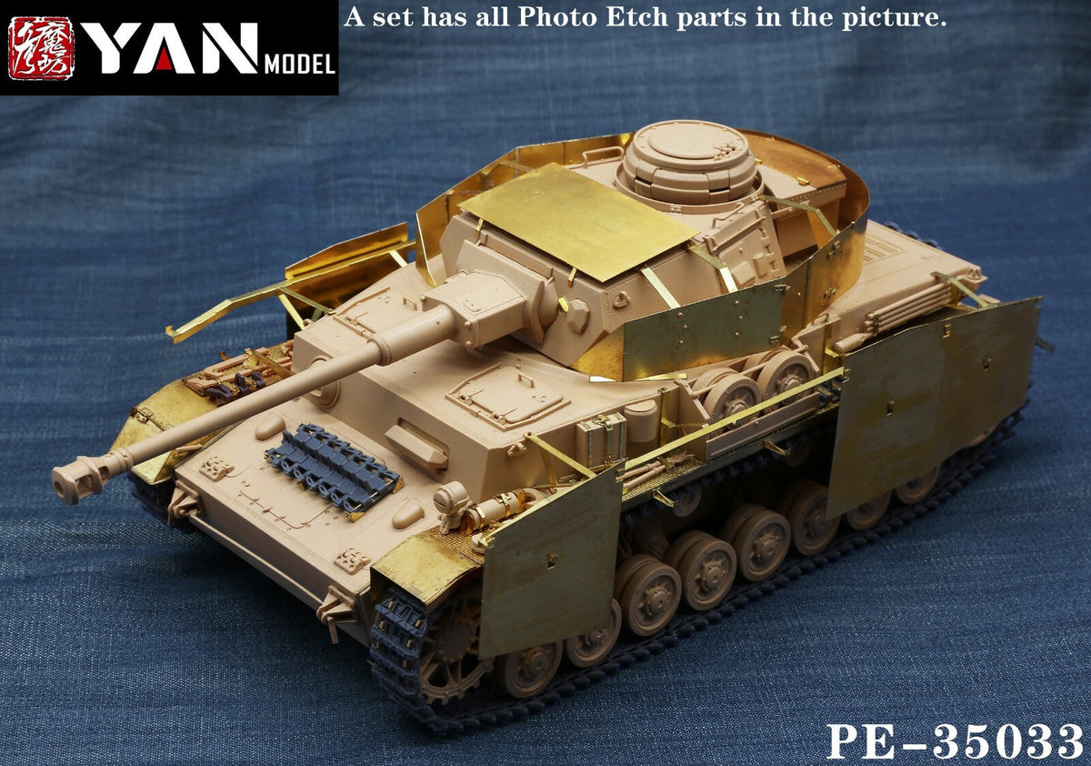 Yan Model PE-35033 1/35 Pz.Kpfw.IV Ausf.H Detail Up Set for Rye Field Model 5046 Main image