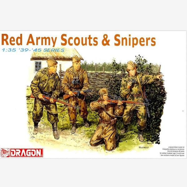 Dragon 6068 WW.II Soviet Army Scout & Sniper (Female Soldier 2 Figures, Male 2 )