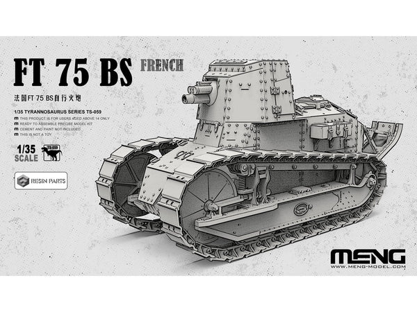 Meng Model - French Renault FT 75 BS, 1/35, TS-059