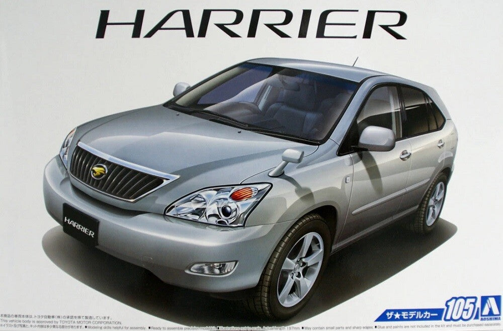 Aoshima AO-20074 1/24 The Car(105)Kit Toyota Harrier GSU30W 350G Premium '06 — scale model kit