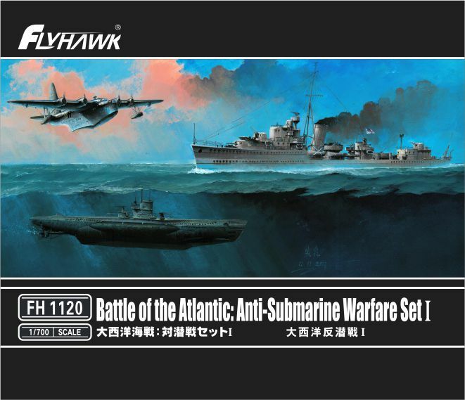 Flyhawk FH1120 1/700 Battle of the Atlantic : Anti-Submarine Warfare Set I