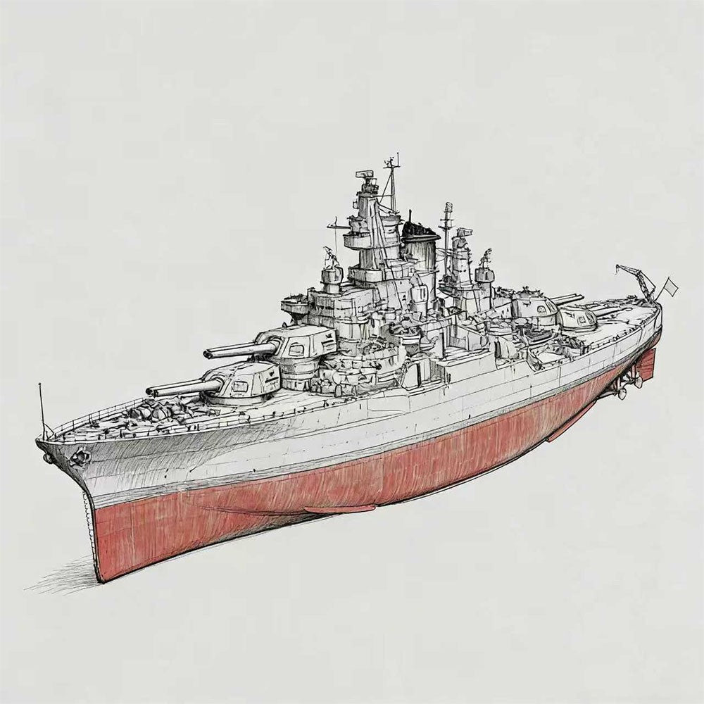 SSMODEL MRY-SFW SSC133 1/2000/2400 Model USS Tennessee Class Tennessee Battleship BB-43 Main image