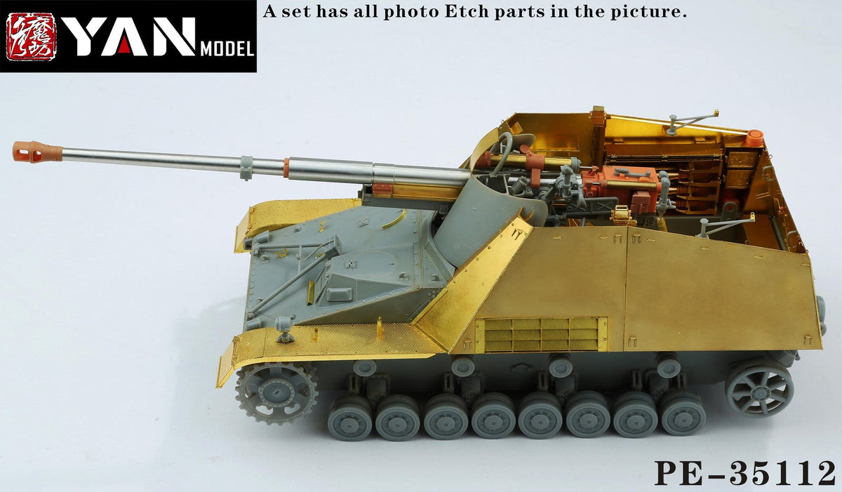 Yan Model PE-35112 1/35 "SuperNashorn" Sd.Kfz.164 "Nashorn" For Border BT-024 — scale model kit