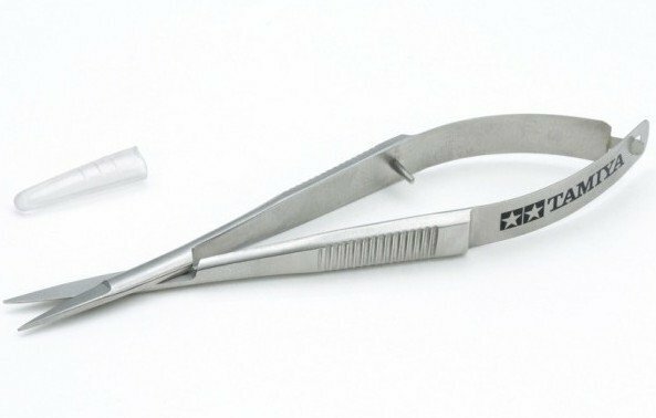 Tamiya 74157 Mini 4WD Tweezer Grip Scissors For Bodies Decals Model Craft Tools Main image