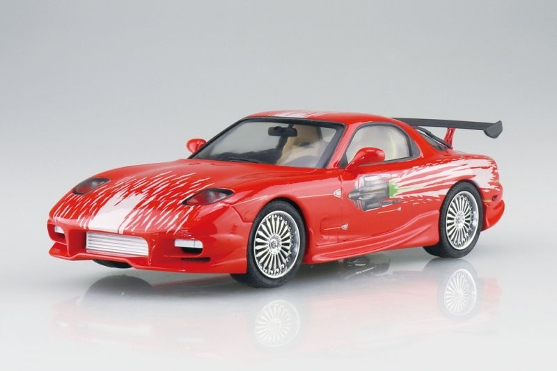 Aoshima AO-06796 1/24 WS-03 Model Sports Car Kit Fast & Furious Mazda FD3S RX-7 Main image