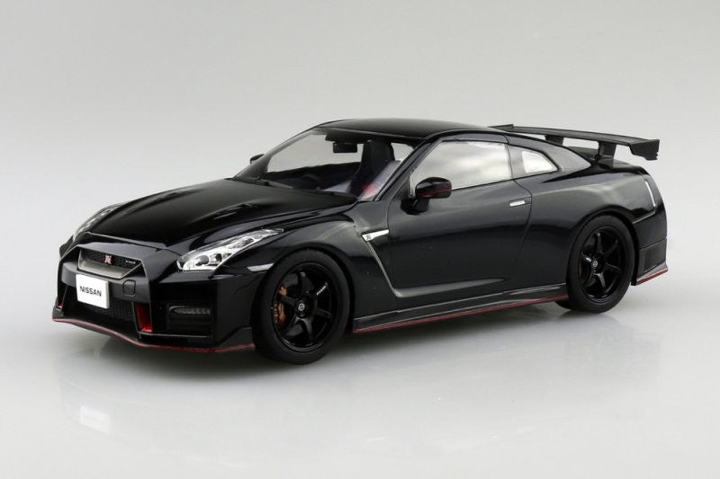 Aoshima AO-06787 1/24 Snap  Nismo Nissan GT-R R35 2017 Meteor Flake Black Pearl Main image