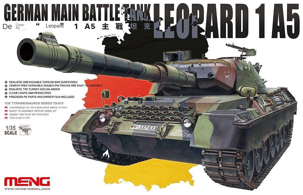 Meng TS-015 Model 1/35 German MBT Leopard 1A5 NEW Models Armour Main image
