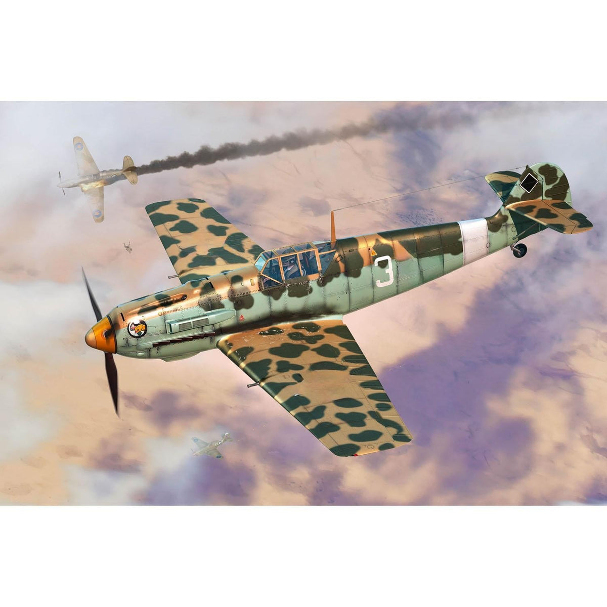 Trumpeter HobbyBoss 81793 1/48Messerschmitt Bf109E4/TROP Helicopter Static Aircraft Model — scale model kit