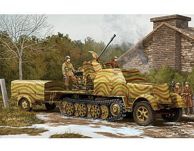 Trumpeter 01527 1/35 German 3.7cm Flak 43 Auf Selbstfahrlafette Model Kit Main image