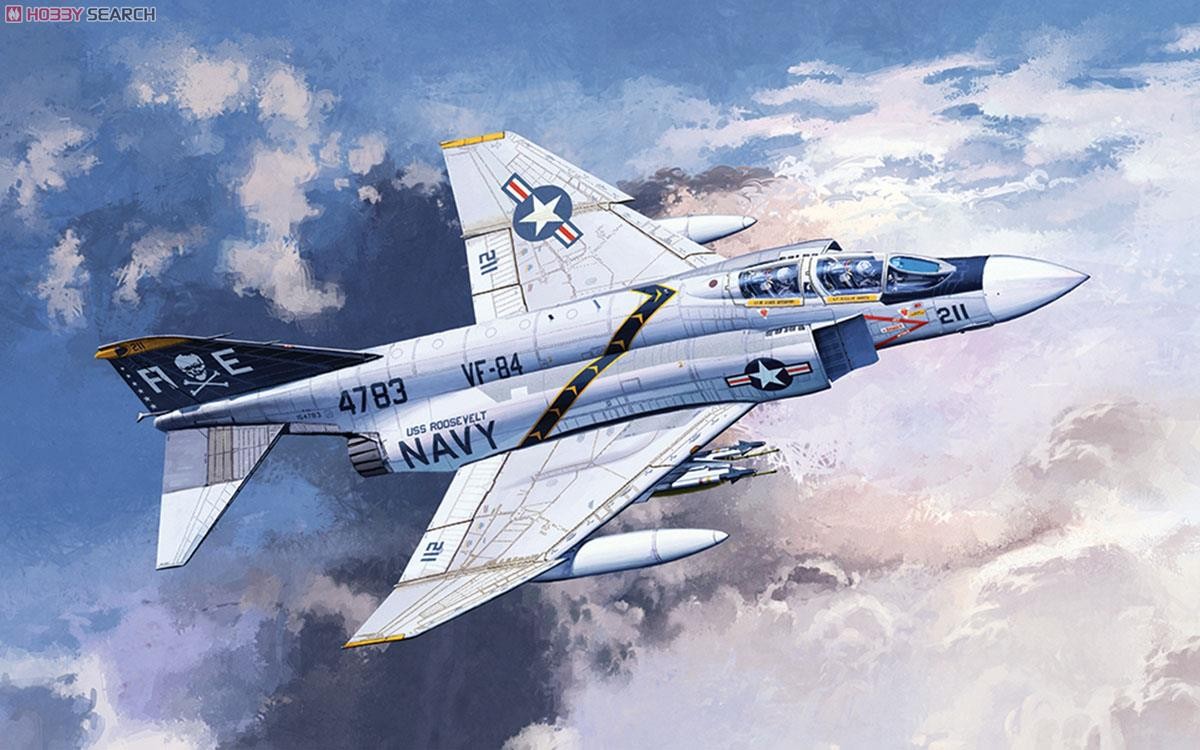 Academy AC12305 1/48 F-4J "VF-84 JOLLY ROGERS WAR" (PLASTIC MODEL kit ) Main image