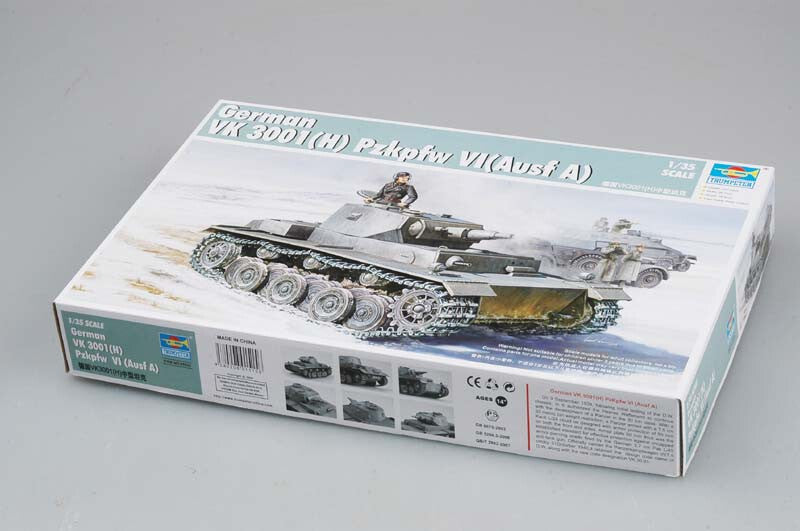 1/35 German heavy tank VK 3001(H) Pzkpfw VI (Ausf A) Trumpeter 01515 Model kit Secondary image