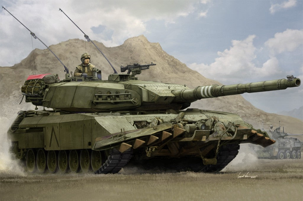 Hobby Boss Models 84557 1:35 Leopard C2 MEXAS with TWMP Plastic Model Kit Main image