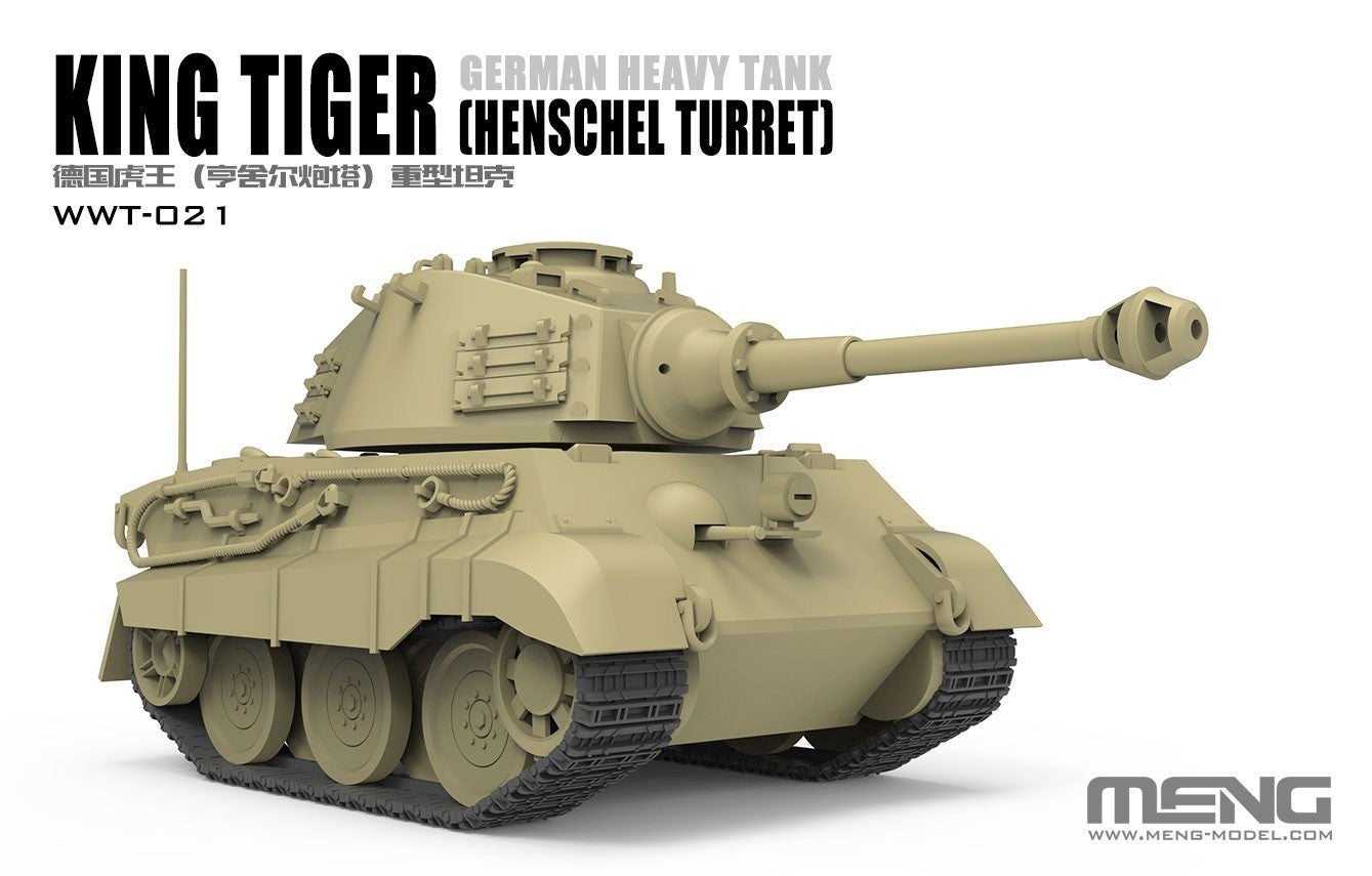 MENG WWT-021 KING TIGER German Heavy Tank (Henschel Turret）Model Kit Secondary image