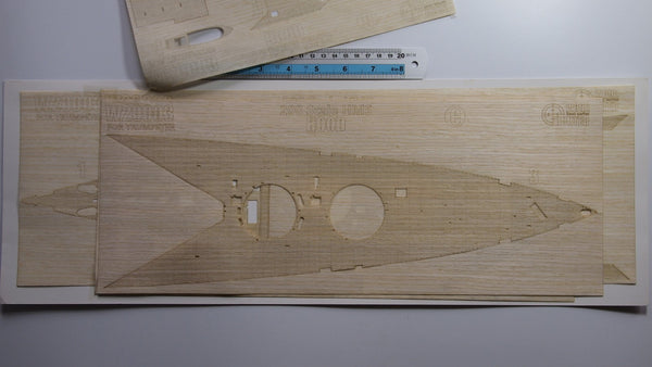 Hunter W20003 1/200 HMS Hood 1941 wooden deck for TRUMPETER 03710