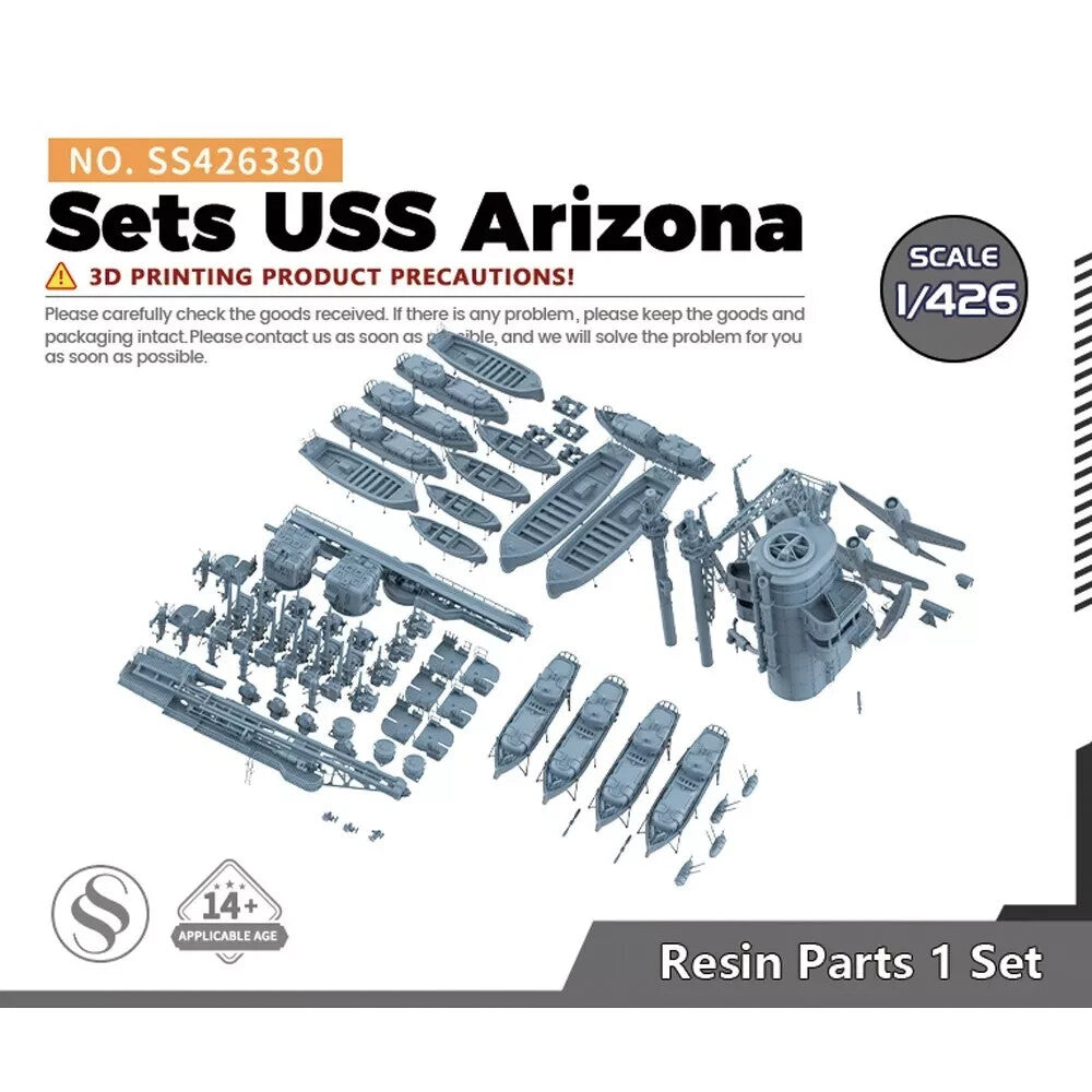 SSMODEL MRY-SFW SS426330 1/426 Model Upgrade Sets USS Arizona Main image