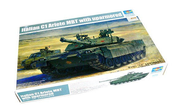 TRUMPETER 00394 Military Model 1/35 Italian C1 Ariete MBT with uparmored P0394 — scale model kit