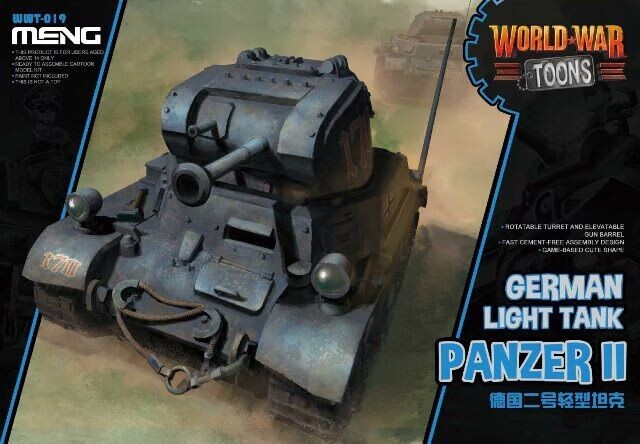 MENG WWT-019 German Light Tank Panzer II [Q Edition] Main image