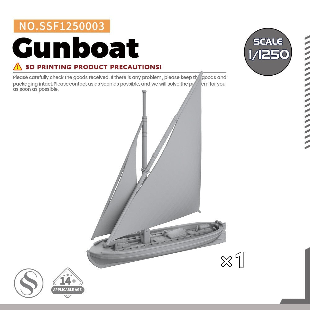 SSMODEL SSF1250003 1/1250 Gunboat Main image