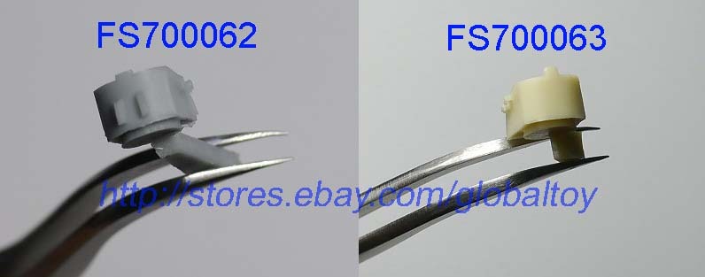 Fivestar PE 1/700 WWII USN 5inch/38 resin Twin Turrets for Destroyer FS700062 — detail view 5