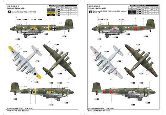 Trumpeter 01637 1/72 FW200 C-3 Condor