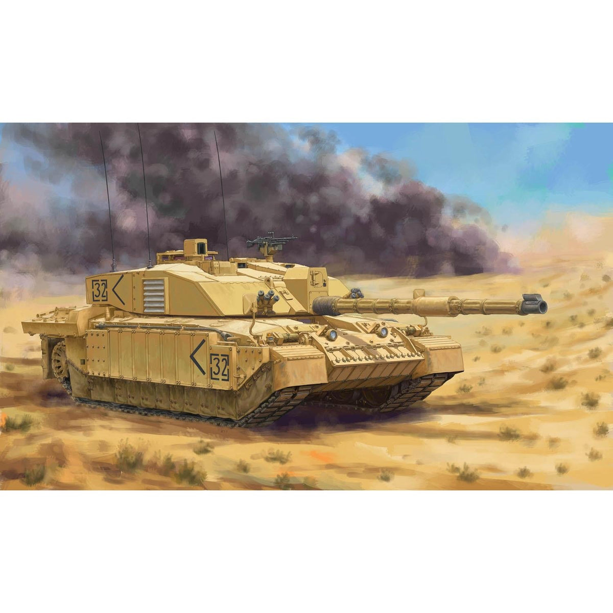 1/48 Hobby Boss Static Plastic Main Battle Tank British Challenger II 84853 DIY Main image