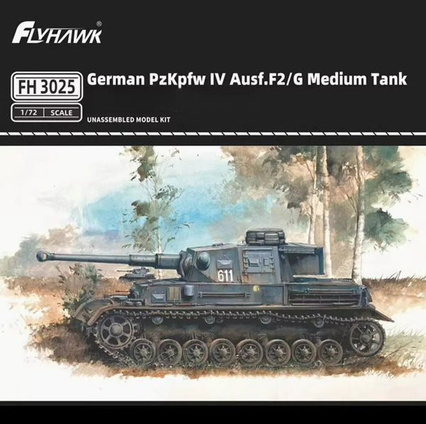 Flyhawk FH3025 1/72 German PzKpfw IV Ausf.F2/G Medium Tank Model Kit