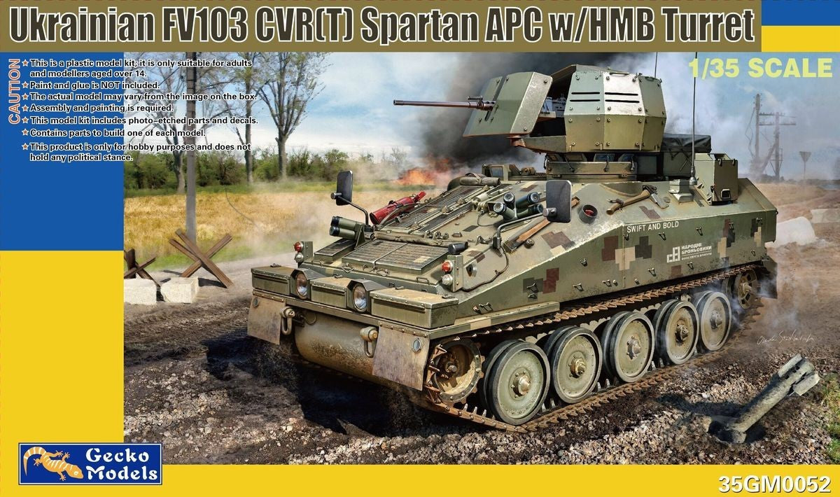 Gecko Models 35GM0052 1/35 Ukrainian FV103 CVR(T) Spartan APC w/HMB Turret Main image
