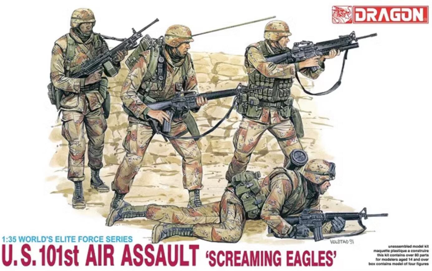 DRAGON 3011 1/35 U.S. 101st Air Assault `Screaming Eagles` Model Kit — detail view 3