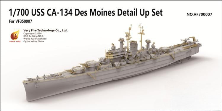 VERYFIRE VF700007 1:700 USS CA-134 Des Moines Detail Up Parts Set Main image