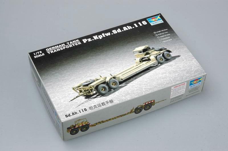 1/72 Scale Trumpeter German Sd.Ah.116 Trailer Car Static Vehicle 07249 Kit Model Main image