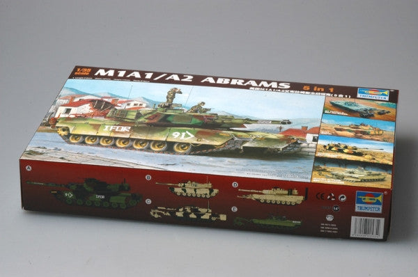 Trumpeter 01535 M1 A1/A2 ABRAMS (5 IN 1) 1/35 Model Kit- Secondary image