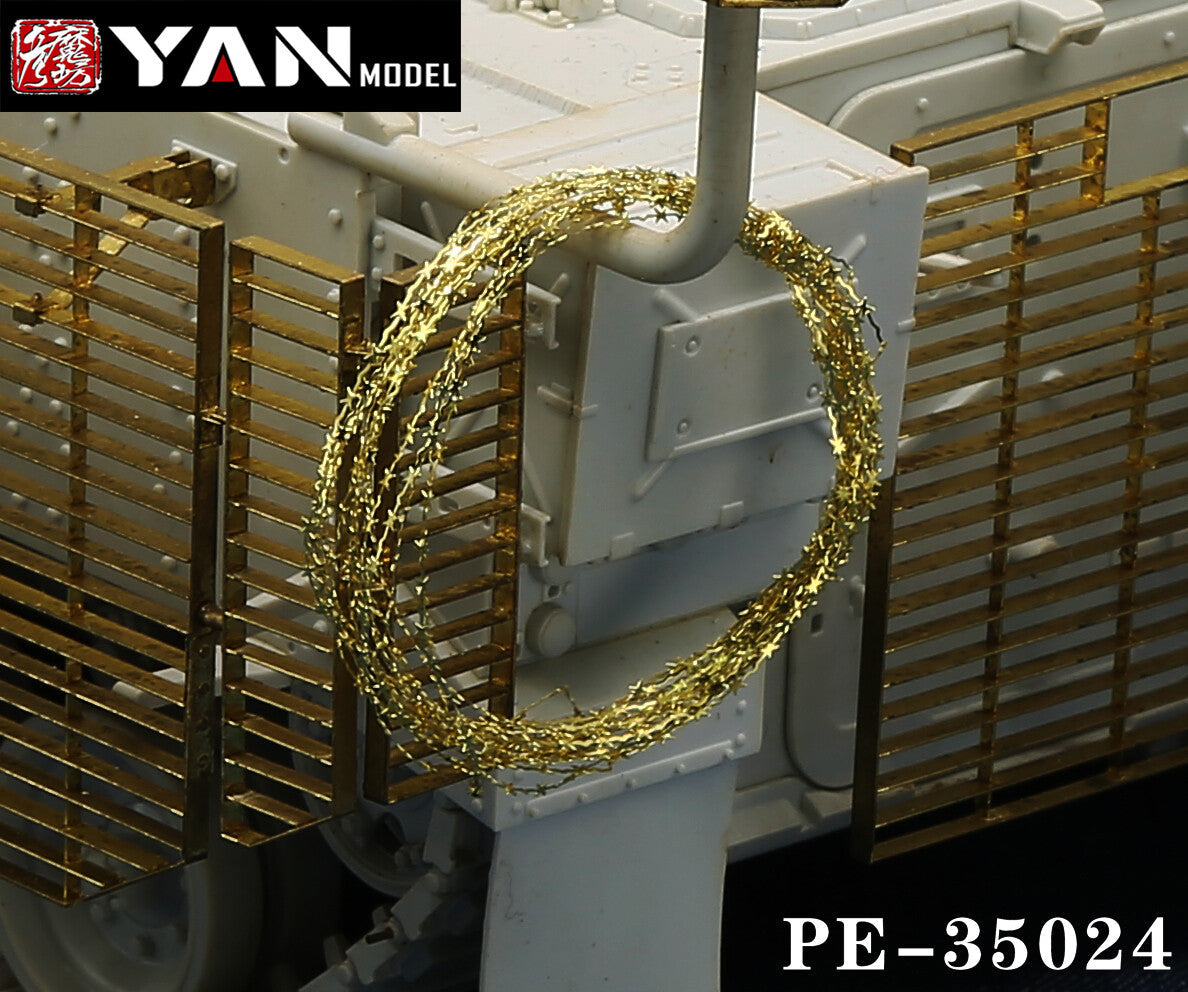 Yan Model PE-35024 1/35 Scale Barbed Wire Barricades Photo Etches Secondary image