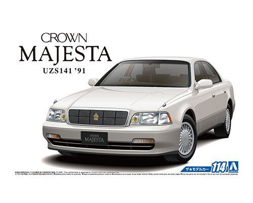 Aoshima AO-05751 1/24 Toyota Crown Majesta UZS141 Model Car Kit (1991) Main image