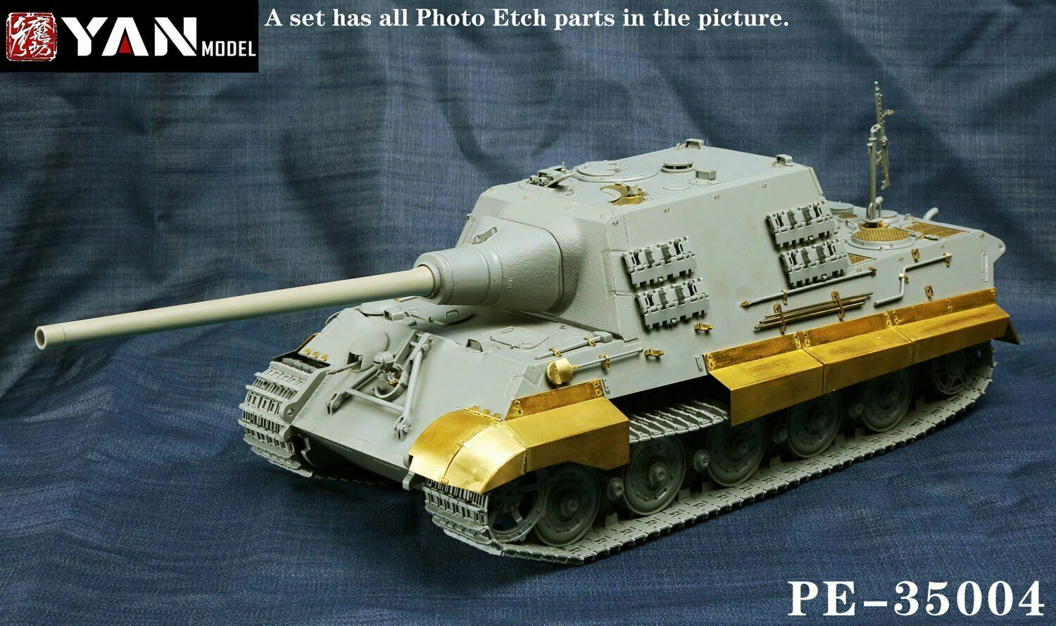 Yan Model PE35004 1/35 Sd.Kfz.186 Jagdtiger Detail Up Set for Takom 8001 Main image