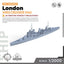 SSMODEL SS2000562 1/2000 Military Model Kit HMS London Cruiser 1945