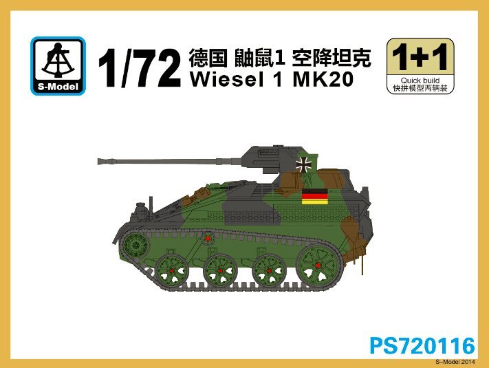 S-Model PS720116 1/72 Wiesel 1 MK20 — scale model kit